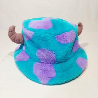 Tokyo Disney Resort Limited Monsters Inc Sulley Ears Fluffy Bucket Hat Cap Japan