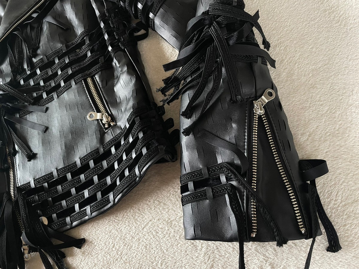 ジャケット・アウター COMME des GARCONS 194local Black Comme Des Garçons: Cut Out Buckle Detail Jacket (Black