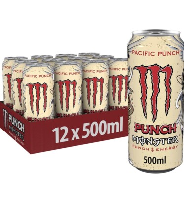 12x0,5l Monster Pacific Punch Energy Drink Energiegetränk m. Fruchtsaft