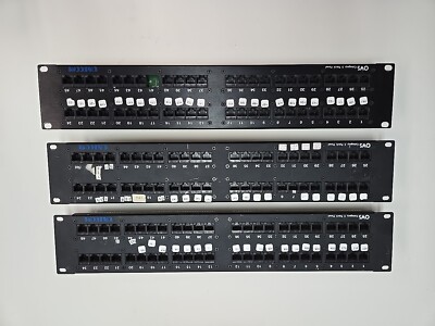Three (3) 48 Port Unicom Cat 5 Patch Panels