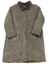Vintage Marina Rinaldi Shearling Coat | Large | Jacket Leather Sheepskin 80al