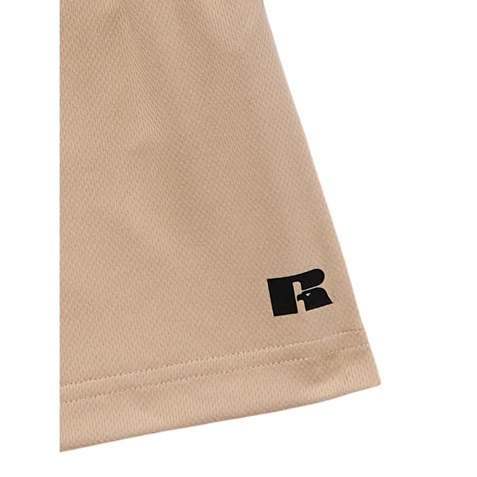 Paquete de 4 pantalones cortos deportivos Russell de malla para niños talla 8 grava/azul marino/verde 100 % poliéster Foto 2 de 3