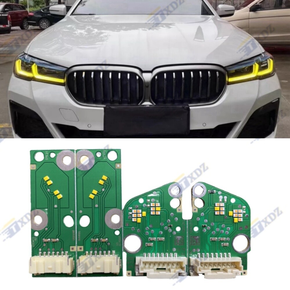 Yellow Angel Eyes DRL LED boards For 2021-2023 BMW G30 G31 LCI