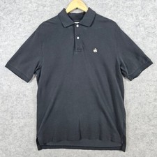 Brooks Brothers Performance Polo Black Size M Original Fit 100 Cotton FLAWS