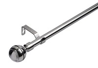 19 mm Extendable Metal Curtain Poles Antiqe Brass,Copper, Silver & Black Color