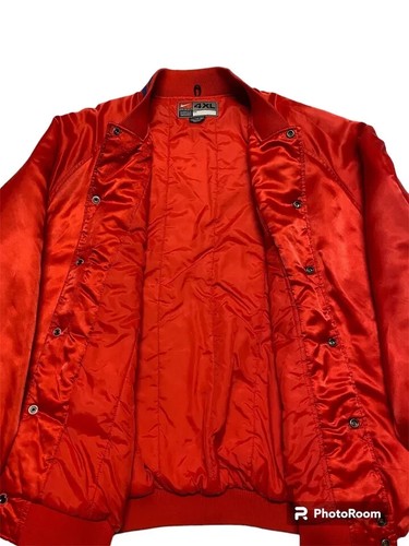 Veste snap vintage homme Nike Philadelphia 76ers NBA SIXERS satin taille 4XL rouge - Photo 11/15