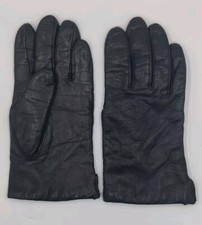 Genuine Black Leather Gloves Made In The Philippines Size 7 Women's Unbranded