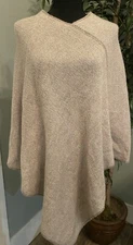 Fratelli Talli Poncho Cape Shawl Wool Alpaca Blend Luxury Western Boho OS NWT
