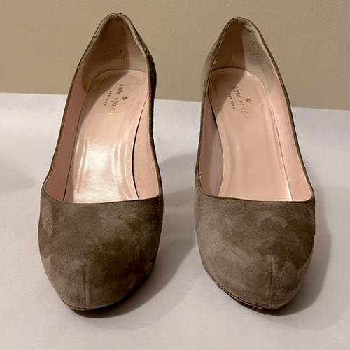 Kate Spade New York ‘Nessie’ Platform Suede High Heels Made in Italy Size 9 - Picture 4 of 11