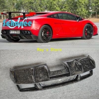 Forge Carbon Fiber Rear Bumper Splitter Lip For Lamborghini Gallardo 550 560 570