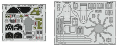 Eduard 32987 1/32 Aircraft- PT13 Kaydet for Roden kit  (Painted)