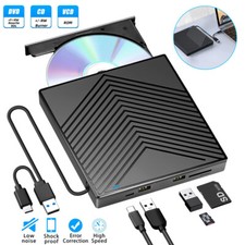 External CD DVD Drive Disc USB 3.0 Player Burner Writer Slim for Laptop PC Mac