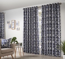 Image of SKANDI CURTAINS EYELET RING TOP OR TAPED TOP PENCIL PLEAT READY MADE FULLY LINED