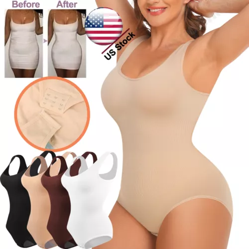 Body de yoga para mujer sin mangas con correas anchas diseño de control de barriga - Imagen 1 de 28