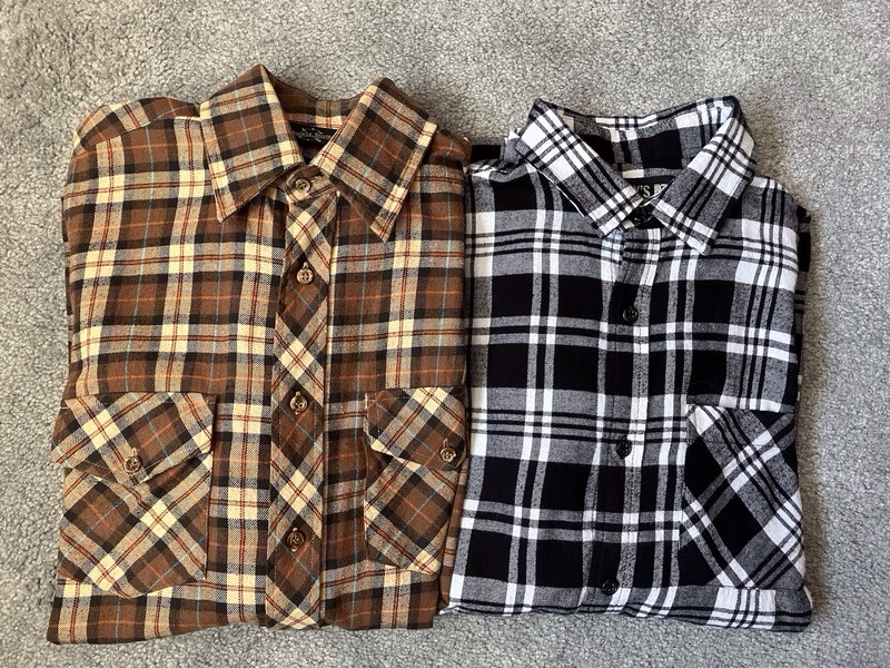 Mens Flannel Shirts Baileys Point & Northwest Territory Cotton Size S
