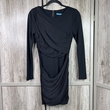 Alice + Olivia Dress 2 Mini Goddess  Black Color Long Sleeves