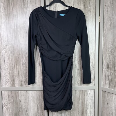 Alice + Olivia Dress 2 Mini Goddess Black Color Long Sleeves | eBay