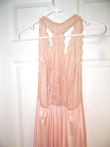 WOMAN'S VINTAGE GLYDONS NYLON & LACE 2 PC NIGHT GOWN ROBE LINGERIE - Bild 10 von 21