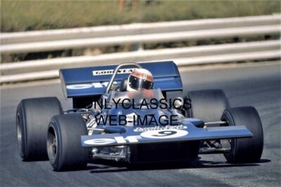 1970 JACKIE STEWART GRAND PRIX FORMULA ONE 8X12 PHOTO TYRRELL AUTO RACING F1