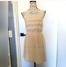 Romantic Lush Cream Mini Dress Size S