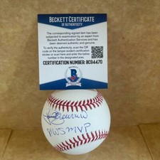 PEDRO GUERRERO 87 WS MVP DODGERS SIGNED AUTO M.L. BASEBALL BAS BC94470