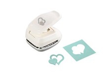 Bira Craft 1.5 x 1.25 inch Heart Silhouette and Embossing Punch, Valentine  s Day