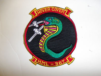 b8924 USMC Vietnam HML 367 Helicopter Marine Light Hover Cover R7B