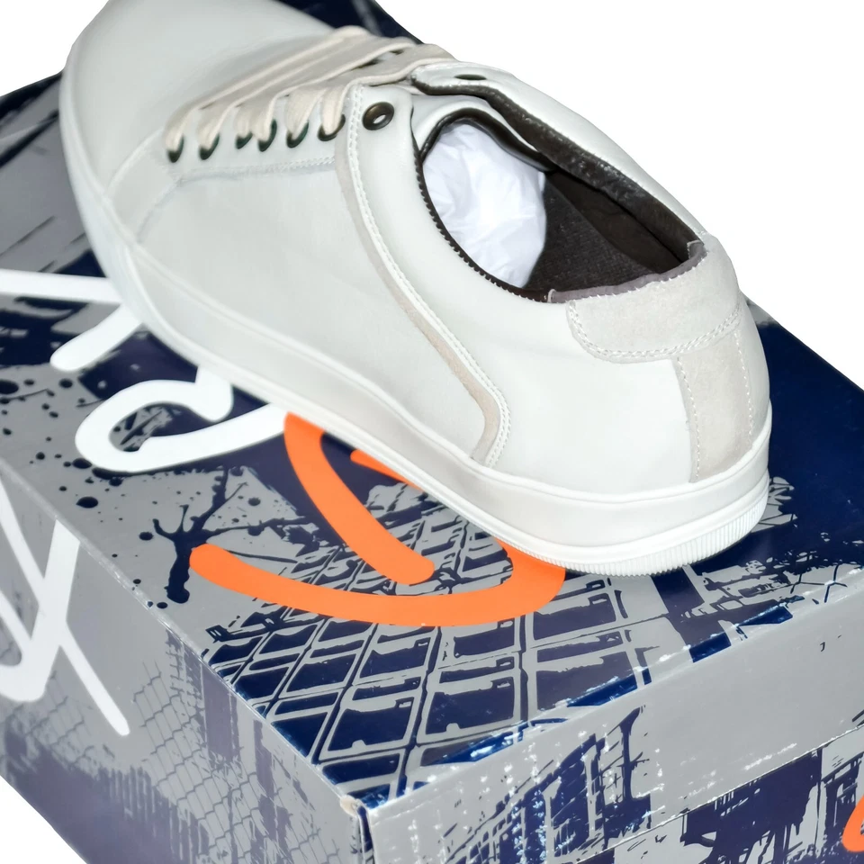 Zapatilla deportiva GBX Gutt de cuero Oxford crudo de moda para hombre talla 10 nueva en caja Foto 4 de 4