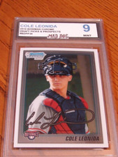 COLE LEONIDA Rookie****2010 Bowman CHROME Draft---MIINT 9***NATIONALS***Mad Dog