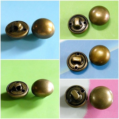 15 Brass Metal Domed Half Ball Shape Self Shank Military Patriotic Sew On Button Ebay