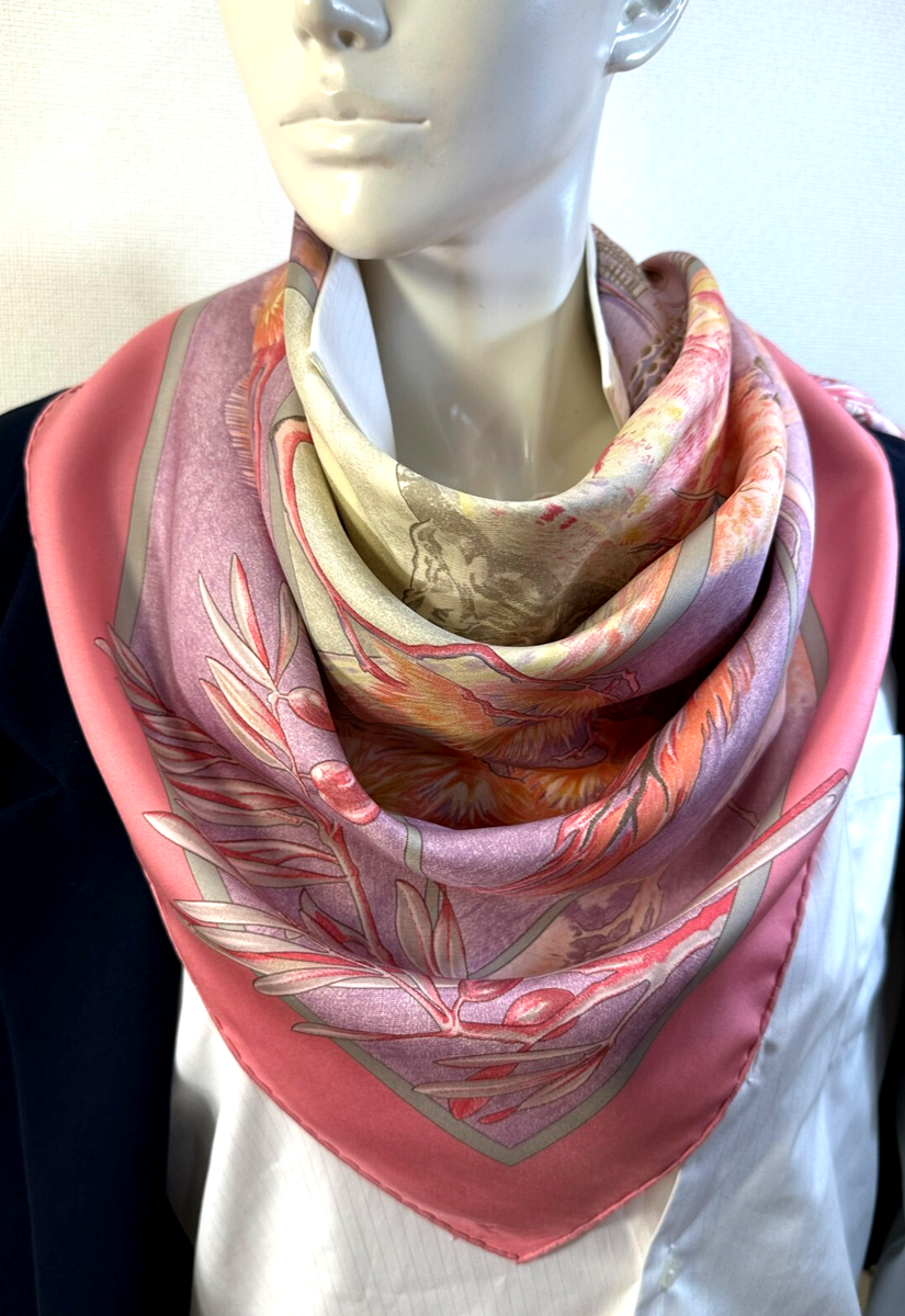 Rare HERMES PROMENADE AU PAYS DE CEZANNE 2006 Carre 90 Silk Scarf