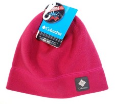 Columbia Fleece Thermarator Thermal Reflective Pink Beanie Youth Small Medium