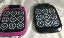 2 Virztex FLASHPAD CONNECT ELECTRONIC Handheld GAMES Multiplayer Tested-Works