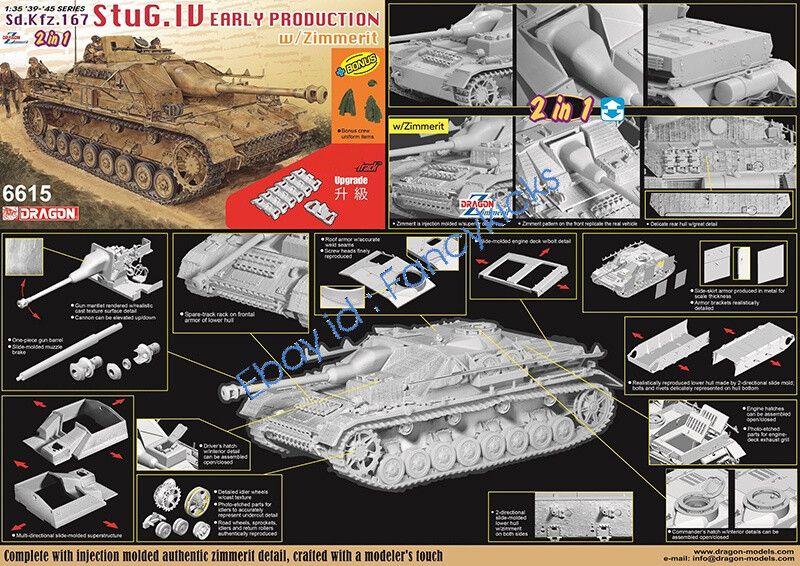 DRAGON Model 6615 1/35 '39-'45 Series Sd.Kfz.167 StuG.IU