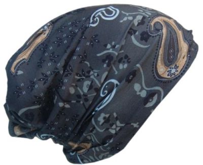 Cool4 MULTIFUNKTIONSTUCH KASHMIR MUSTER Anthrazit Kopftuch Beanie Schal KT13