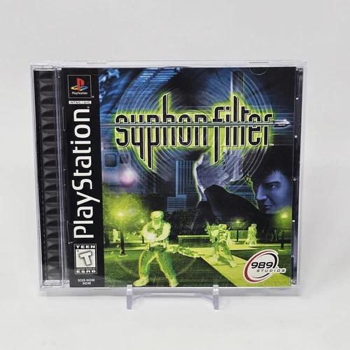 Syphon Filter (PlayStation 1 PS1) Black Label CIB COMPLETE & TESTED
