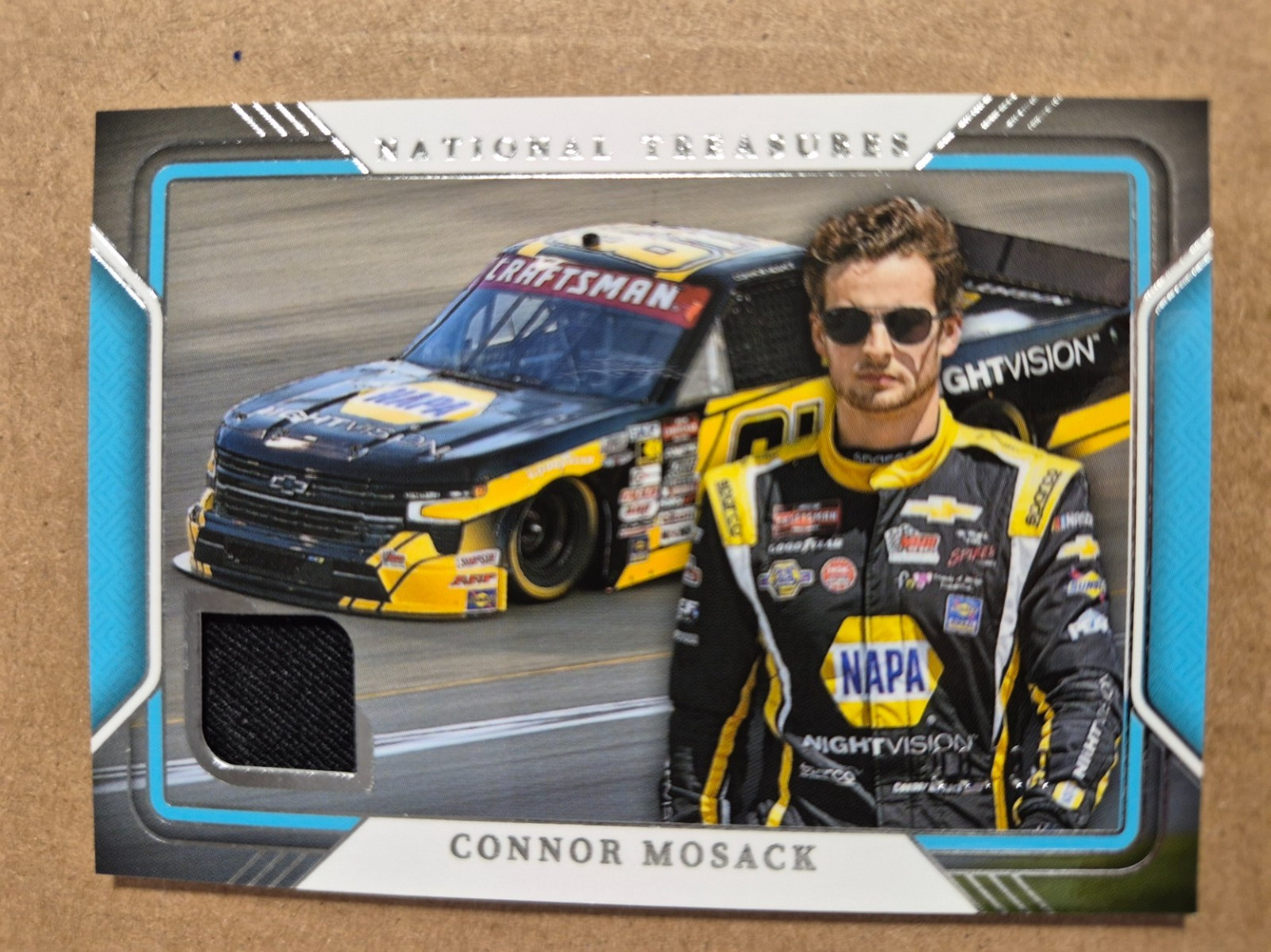 2025 Panini National Treasures Racing Track Gear CONNOR MOSACK #90/99 #TG-CMK
