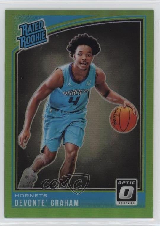 2018 Donruss Optic Rated Rookie Lime Green Prizm /149 Devonte' Graham #189 0n64