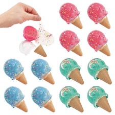 Scented Ice Cream Cone Slime, Toys, 12 Pieces