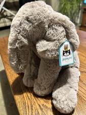 Rare Retired, Jellycat Emile Elephant. size medium. New with tags.