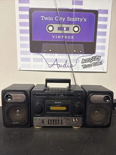 Nice Vintage Sony CFS-1030 Boombox Stereo AM/FM Radio Cassette Needs Belts