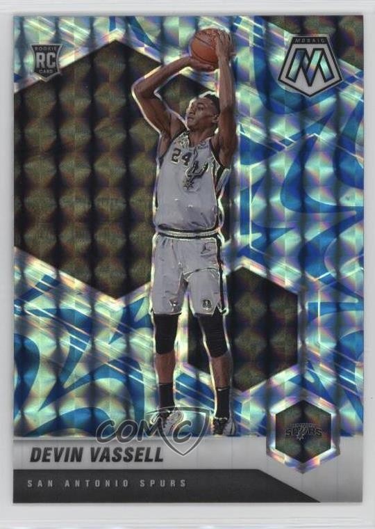 2020-21 Panini Mosaic Rookie Reactive Blue Prizm Devin Vassell #221 1b20