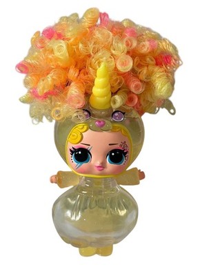 LOL Surprise Unicorn Tots M.C. Pose Doll Yellow Orange Curly Hair