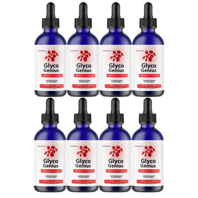 Glyco Genius Blood Support Drops Advanced Vitamin Supplement- 8 Bottles Official