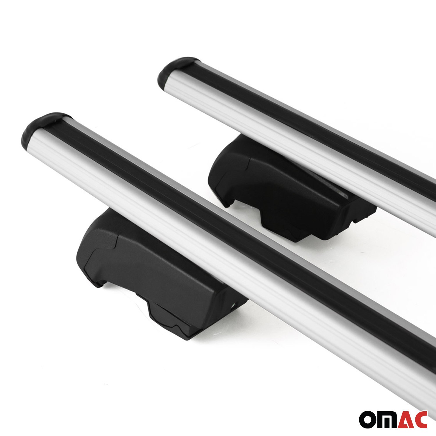 For Maserati Levante 17-24 OMAC U015708 Gray Flush-Mounted Roof Rails Cross Bars