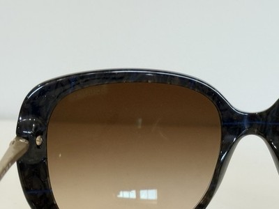 Chanel 5292-B c.1489/S5 Square Havana Brown Gold Sunglasses 58-18