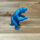 Vintage 1960s MPC Blue Prehistoric Megatherium Dinosaur Giant Sloth Figure
