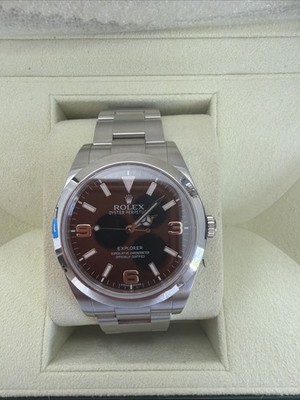 Rolex Explorer I 214270 · 39 mm · Mark I · Full Set · 2015 · Top Zustand