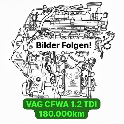 Ventildeckel Zylinderkopfhaube für VW Polo V 6R 08-14 TDI 1.2 55KW CFWA