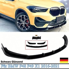 AC Style für BMW X1 F48 F49 M-Paket Klavierschwarz Frontspoiler Spoilerschwert